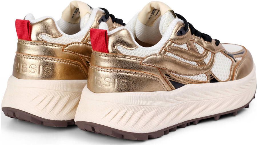 Genesis G-Eco`99 Bulky chunky sneakers ecru goud - Foto 2