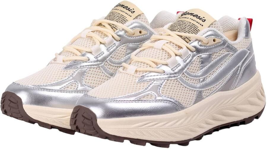 Genesis G-Eco´99 Bulky chunky sneakers ecru zilver - Foto 3