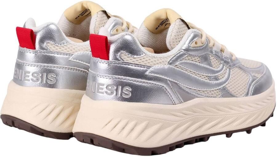 Genesis G-Eco´99 Bulky chunky sneakers ecru zilver - Foto 2