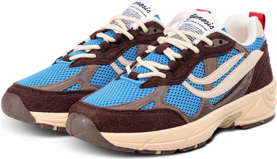 Genesis G-Eco`99 Contra Mesh sneakers bruin blauw - Foto 2