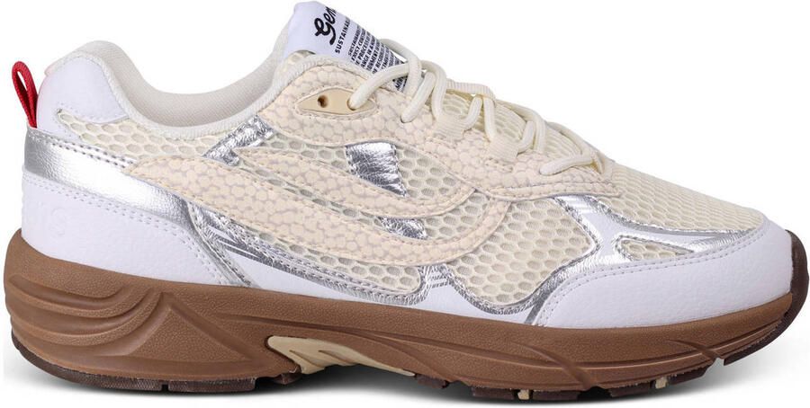 Genesis G-Eco`99 Dark Sole sneakers ecru wit zilver