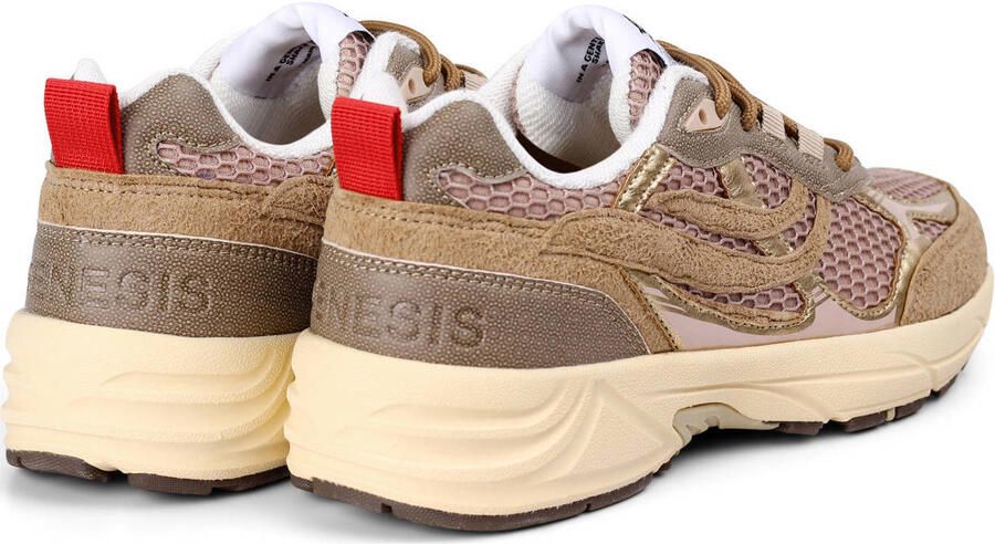 Genesis G-Eco`99 Embo chunky sneakers beige roze goud - Foto 3