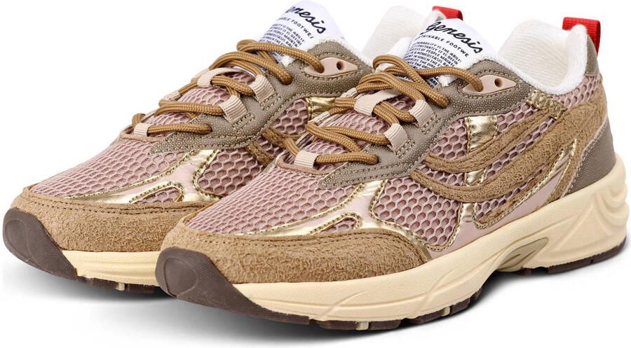 Genesis G-Eco`99 Embo chunky sneakers beige roze goud - Foto 2