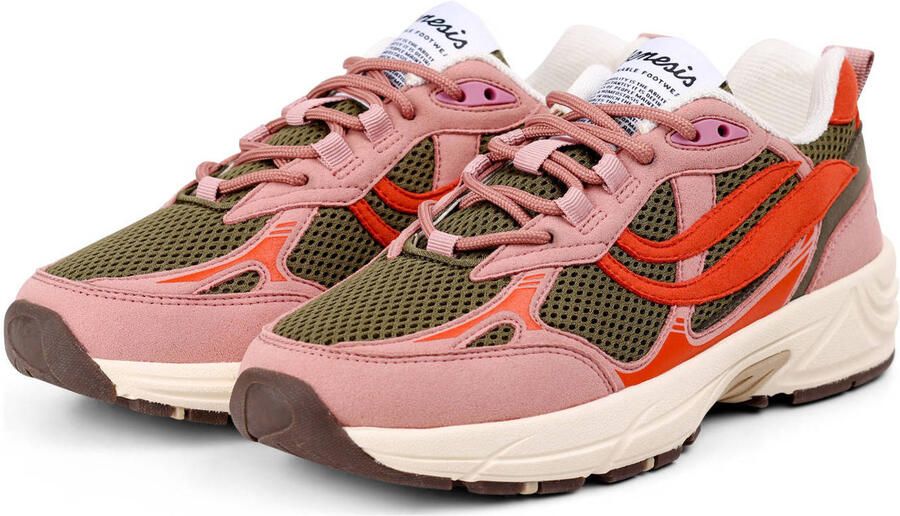 Hüsken Distribution GmbH & Co. KG Genesis 1005965 G-Eco`99 Multi Colour Damessneaker Oudroze-Olijf-Oranje - Foto 3