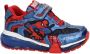Geox Bayonyc Spider-Man sneakers met lichtjes blauw rood - Thumbnail 1