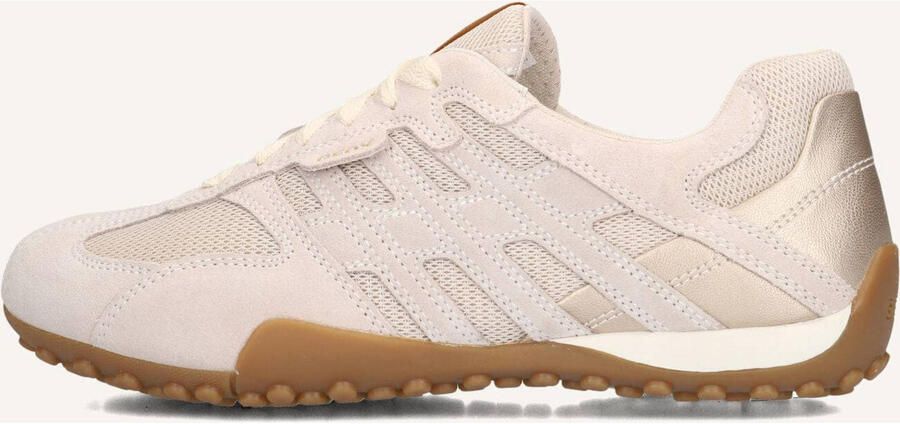 GEOX SNAKE ORIGINAL DAMES Sneakers MELKWIT LICHTBEIGE
