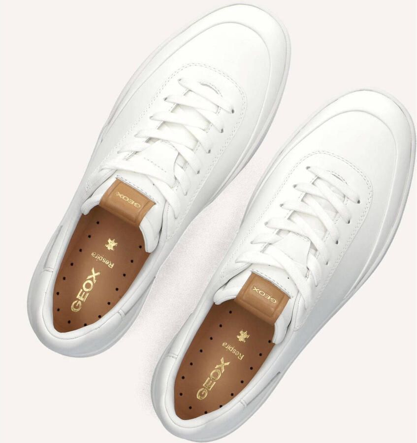 GEOX U Dynamia Sneakers Heren Leren Sneaker Wit - Foto 2