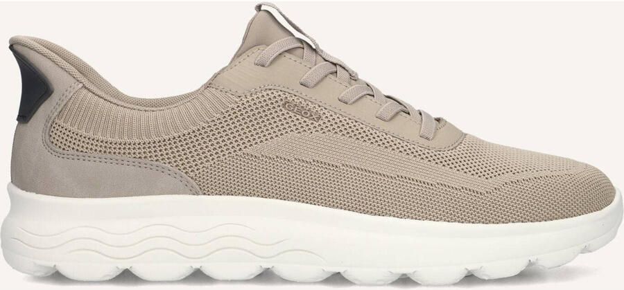 GEOX U55MPA Lage sneakersHeren sneakersVrije tijdsschoenen Wit beige