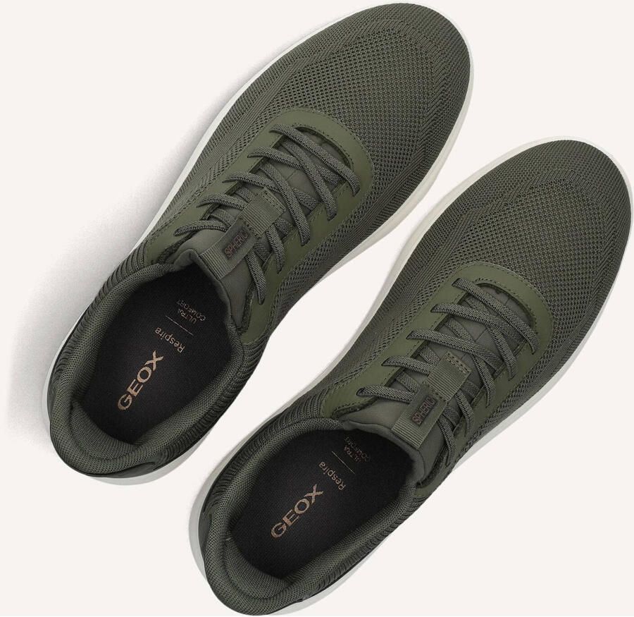GEOX Heren Lage sneakers Chunky zool U Spherica Plus Groen Textiel - Foto 2