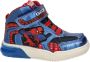 Geox Grayjay Spider-Man sneakers met lichtjes blauw rood - Thumbnail 1