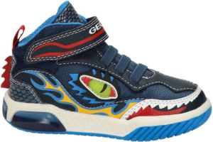 Geox Inek sneakers met lichtjes donkerblauw multi