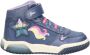 Geox J Inek sneakers met lichtjes paars Meisjes Imitatieleer Printopdruk 31 - Thumbnail 1