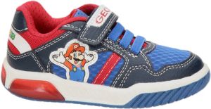 Geox Nintendo Supermario Inek sneakers met lichtjes blauw rood