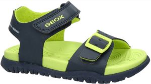 Geox sandalen donkerblauw lime