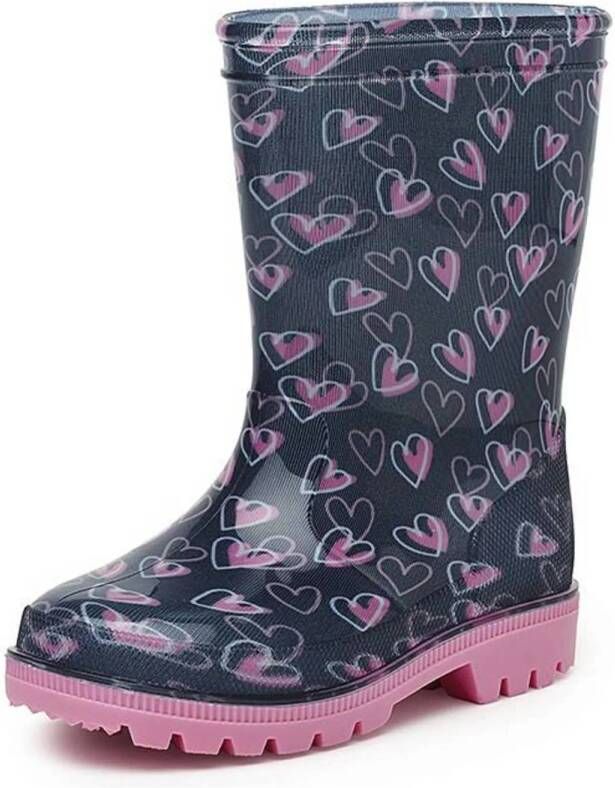 Gevavi Elis regenlaarzen donkerblauw Meisjes Rubber All over print 21