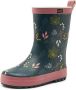 Gevavi Fleur regenlaarzen donkerblauw roze Meisjes Rubber Bloemen 21 - Thumbnail 1