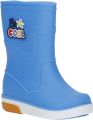 Gevavi Novi regenlaarzen blauw Jongens Rubber Printopdruk - Lichtblauw