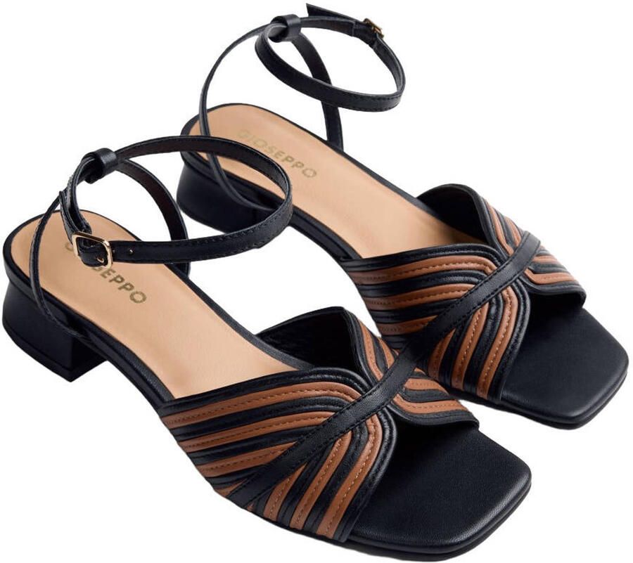 Gioseppo Bigelow leren sandalen zwart cognac - Foto 2