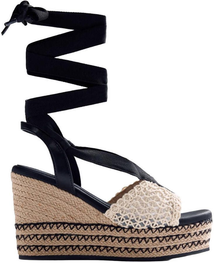 Gioseppo Dagenham espadrilles beige zwart