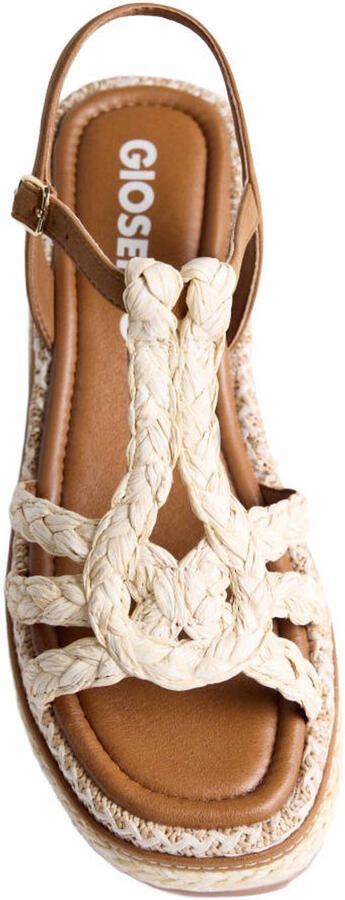 Gioseppo Harcourt espadrilles cognac ecru - Foto 3