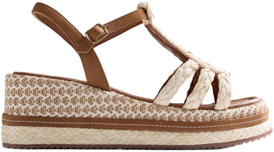 Gioseppo Harcourt espadrilles cognac ecru