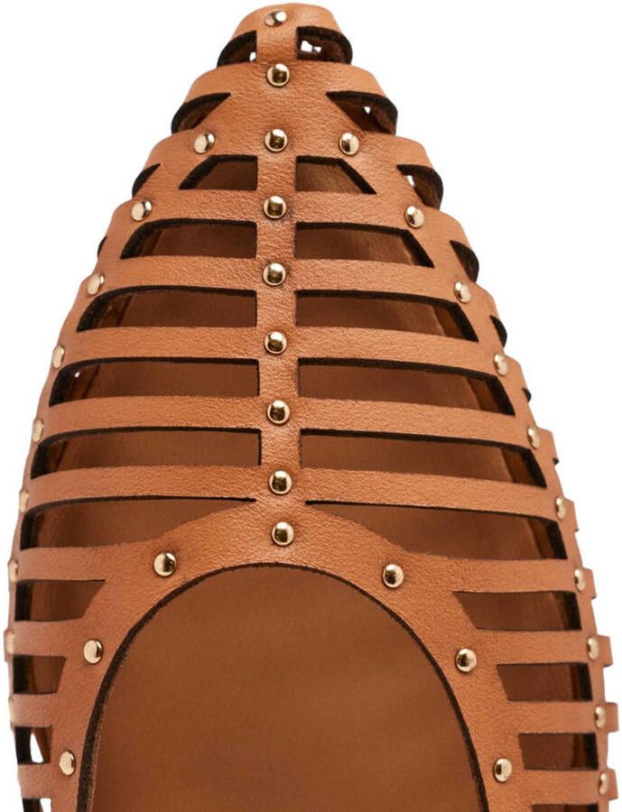 Gioseppo Jericho leren slingback loafers cognac - Foto 2