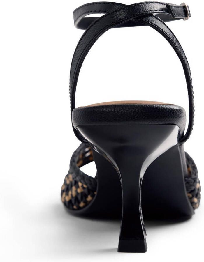 Gioseppo Kajiado leren sandalettes zwart beige - Foto 3