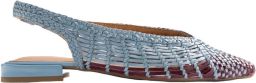 Gioseppo Magarini leren slingback loafers blauw