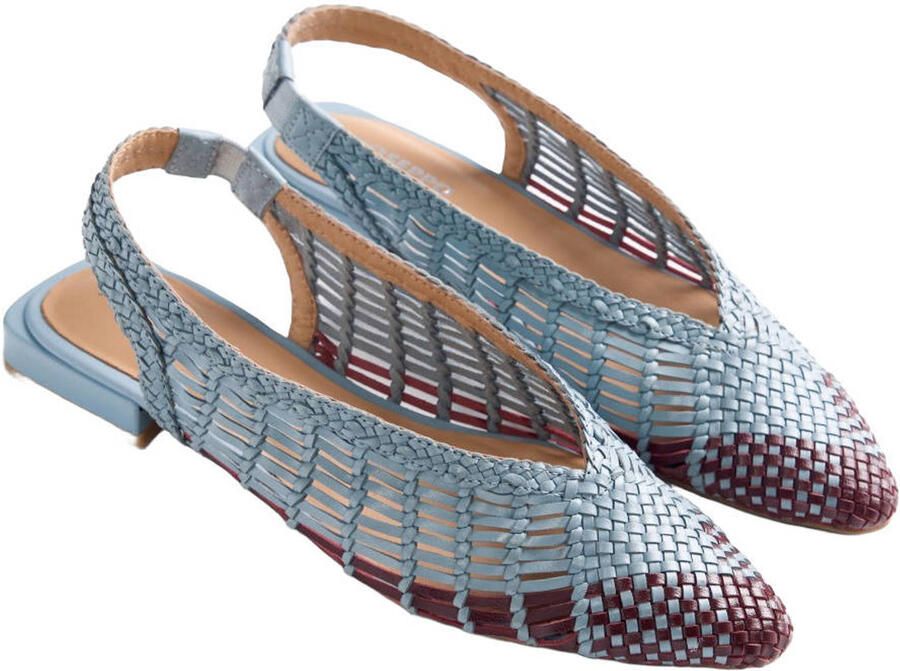 Gioseppo Magarini leren slingback loafers blauw - Foto 2