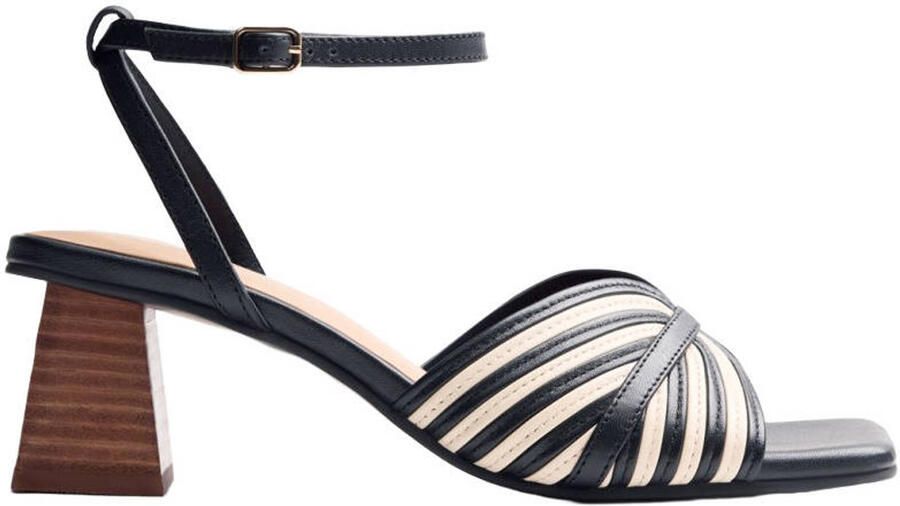 Gioseppo Thornton leren sandalettes zwart beige