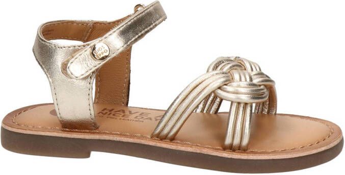 Gioseppo leren sandalen goud