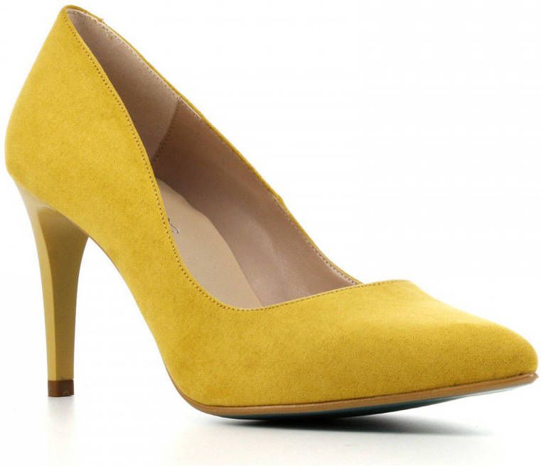 Giulia Dames Pumps in Imitatie suede (Geel) - Foto 3
