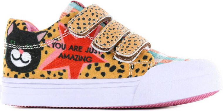 Go Banana's Cat sneakers geel multi