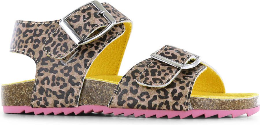 Go Banana's Go Banana S Sandaal Leopard Sandalen Kind Meisjes Brown Leopard Microfiber leer