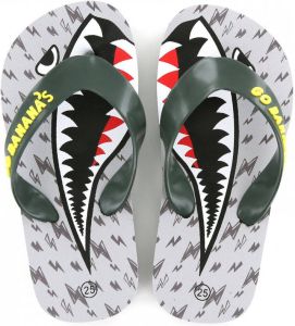 Go Banana's Shark slipper Slippers Jongen grijs multi