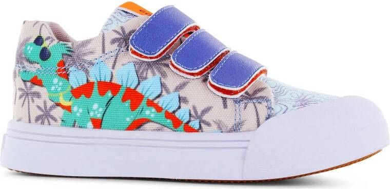 Go Banana's sneakers beige blauw oranje Jongens Textiel All over print 24
