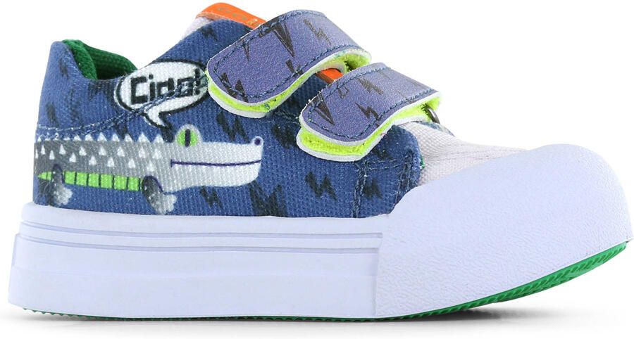 Go Banana's Sneakers Jongens Blue Beige Canvas Go Banana'