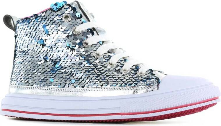 Go Banana's sneakers met pailletten silver