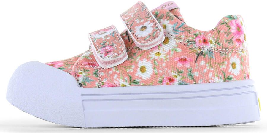 Go Banana's Go Banana S Sneaker Klittenband Peach Flowers Sneakers Kinderen Meisjes PEACH FLOWER Canvas - Foto 2
