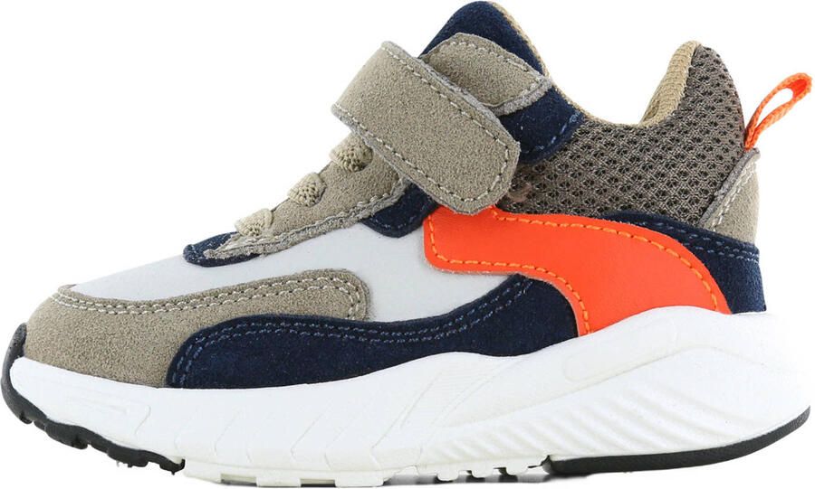 Go Banana's sneakers taupe blauw oranje