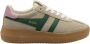Gola Athena suède sneakers beige groen - Thumbnail 1