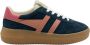 Gola Athena suède sneakers blauw roze - Thumbnail 1