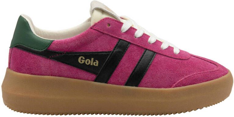 Gola Athena suède sneakers fuchsia blauw