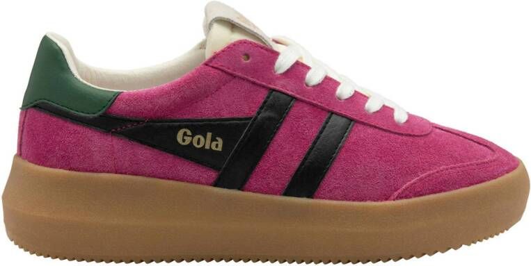 Gola Athena suède sneakers fuchsia blauw