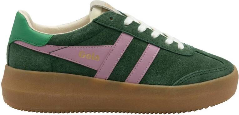 Gola Athena suède sneakers groen lila