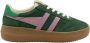 Gola Athena suède sneakers groen lila - Thumbnail 1