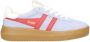 Gola Athena suède sneakers lichtblauw rood - Thumbnail 1