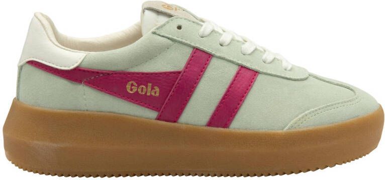 Gola Athena suède sneakers mintgroen fuchsia