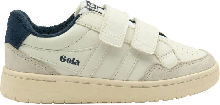 Gola Eagle Strap leren sneakers wit blauw