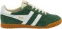 Gola Elan suède sneakers groen wit - Thumbnail 1
